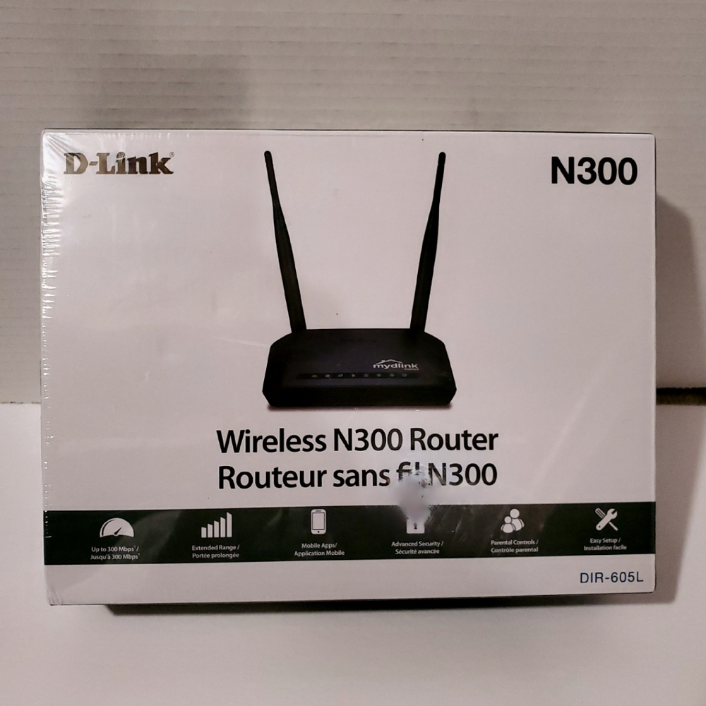 D-Link Wireless N300 Router DIR-605L (BNIB)
